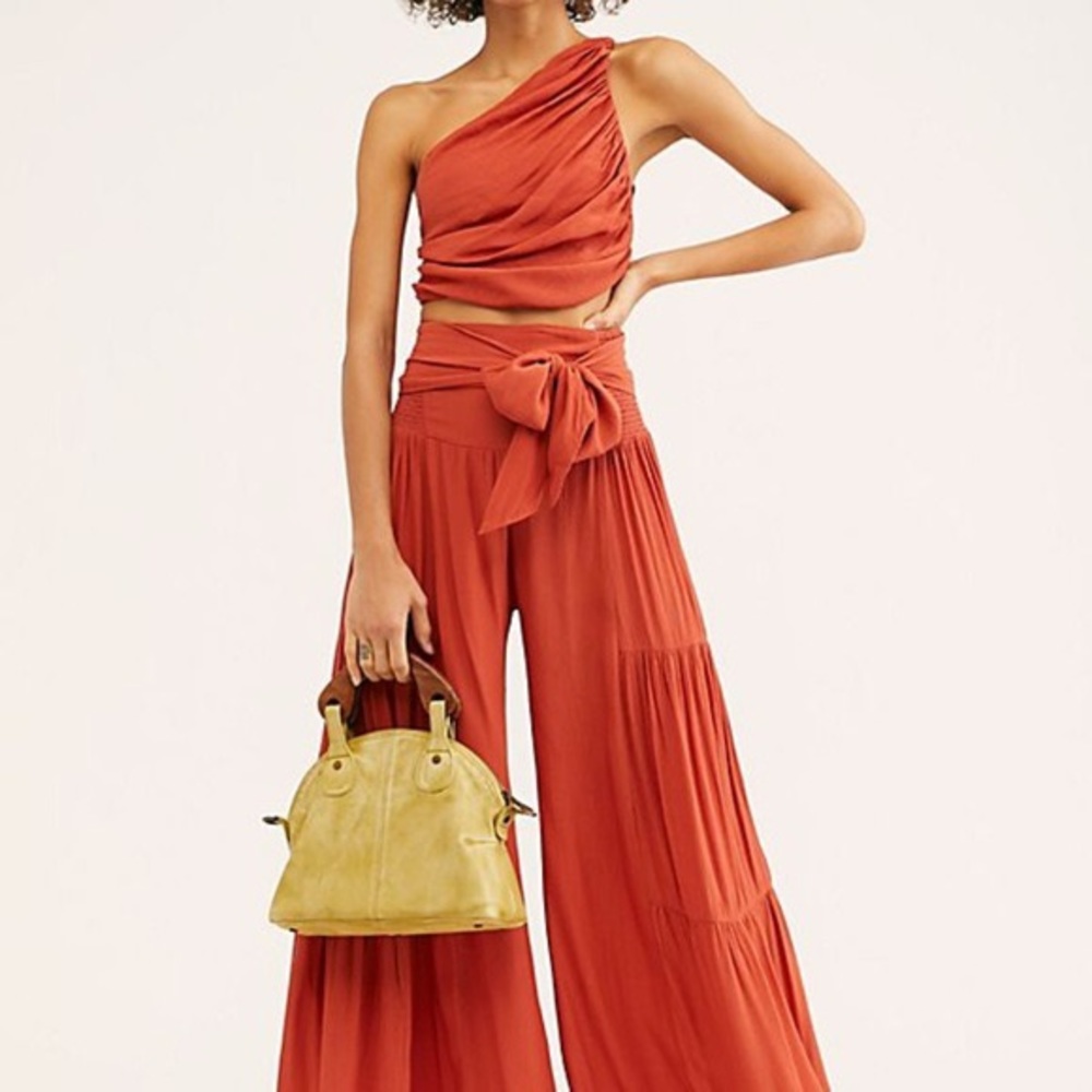 Free people terracotta size S wideleg set new
